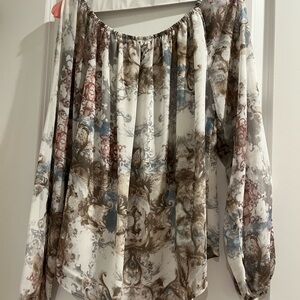 Joseph Ribkoff Off-Shoulder Multicolor Blouse